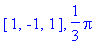 vector([1, -1, 1]), 1/3*Pi